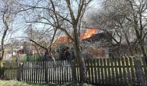 Неосторожное обращение с огнем привело к пожару в Лиде