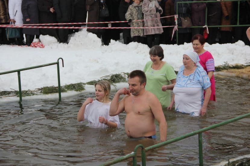 Лидчане отметили праздник Крещения Господня (фото)