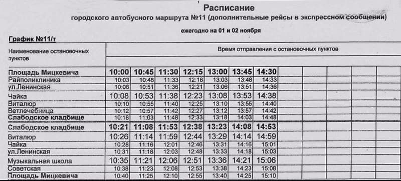 15 автобус расписание время