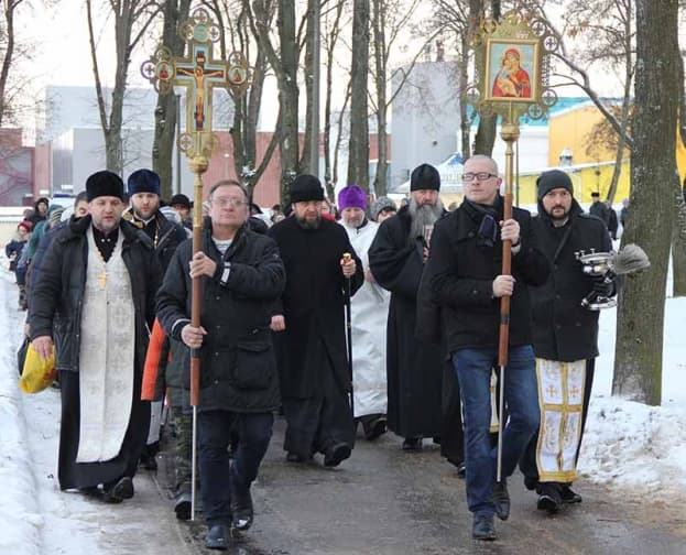 В праздник Крещения Господня в Лиде прошел традиционный крестный ход