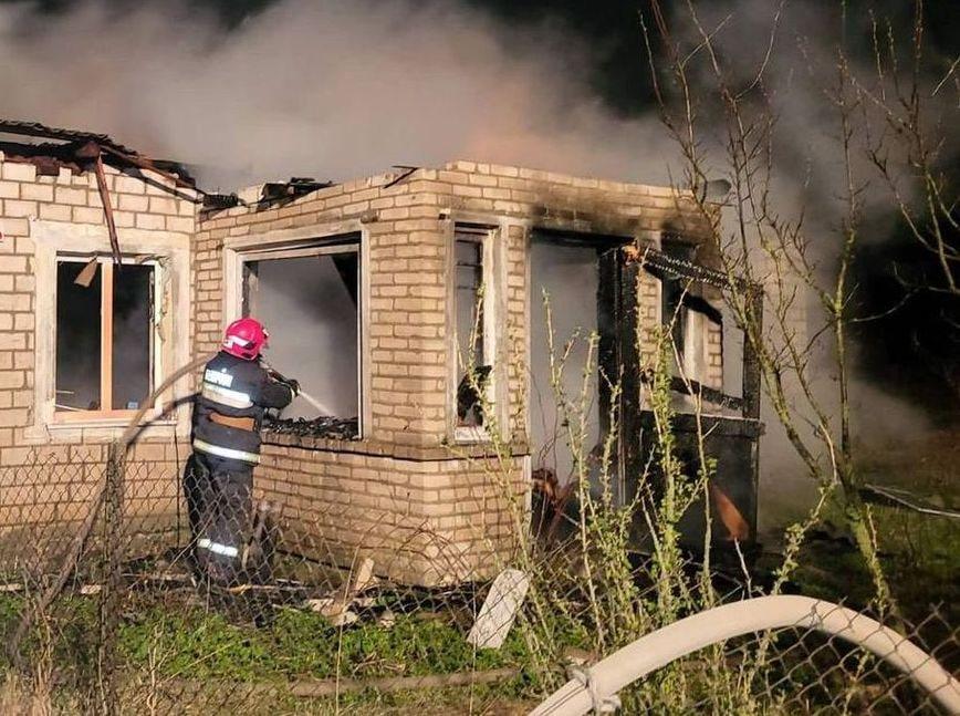 В Лидском районе на пожаре погиб 41-летний мужчина